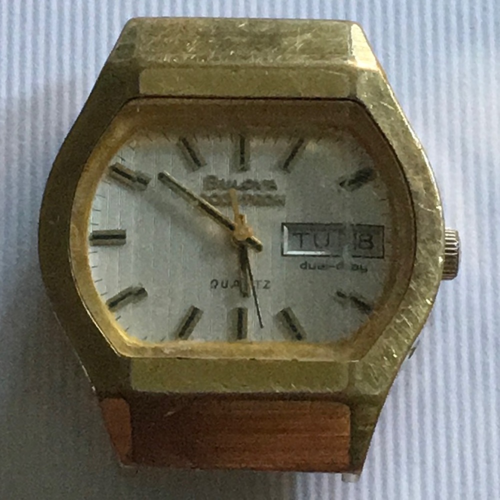 Vintage Men’s Bulova Accutron dual day watch